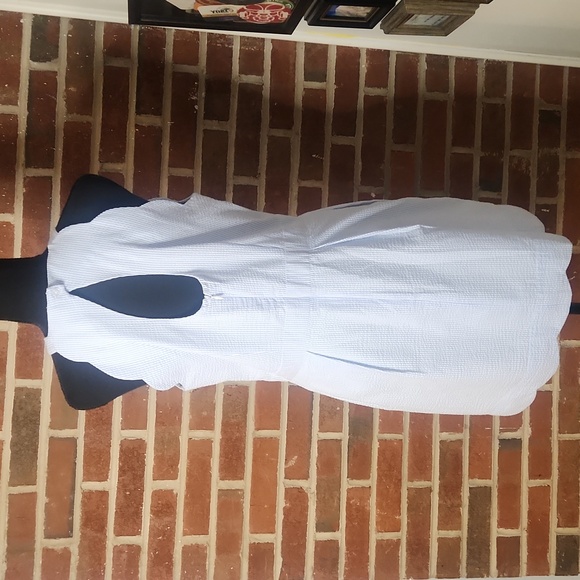 Lauren James seersucker halter dress, size Large - Picture 4 of 7